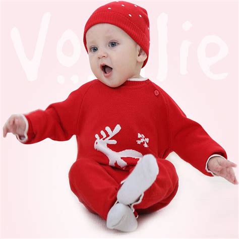 European Children Jumpsuit Winter Deer Baby Clothes Climb Clothes With