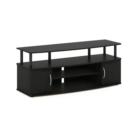 Furinno Jaya Large Entertainment Stand For Tv Up To 55 Inch Blackwood