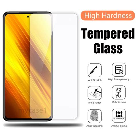 clear tempered glass for xiaomi poco f5 f4 c65 c55 c40 x6 x5 x4 x3 nfc m6 m5 m5s m4 m3 f3 gt f2