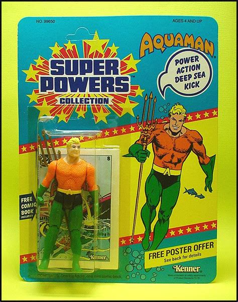 Super Powers Aquaman Super Powers Superhero Toys Retro Comic Book