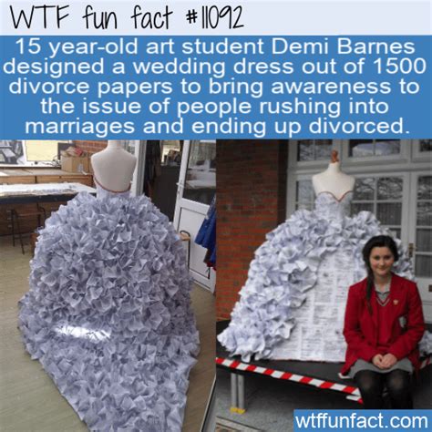 Wtf Fun Fact Divorce Paper Wedding Dress