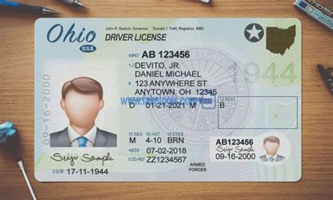 Ohio Drivers License Template Paseposters