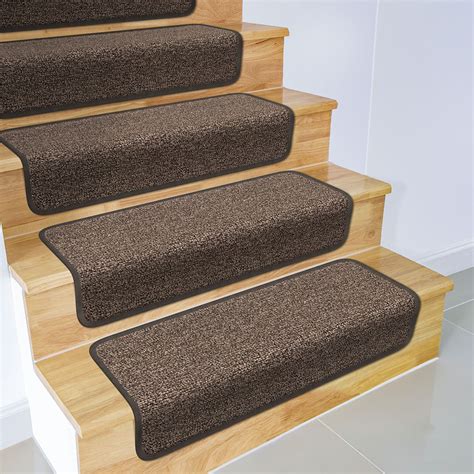 Get it as soon as fri, aug 13. Set of 15 Overstep Attachable Carpet Stair Treads - Pebble Gray - 17 In. X 30 In. - Walmart.com ...