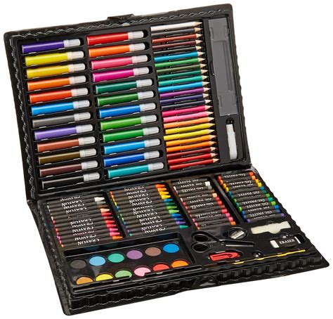 Darice 120 Piece Deluxe Art Set Art Supplies For Drawing Painting