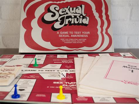 Sexual Trivia Vintage Board Game Etsy