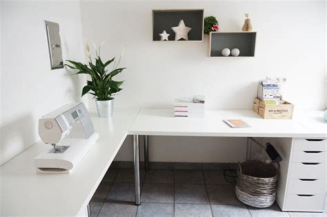 Minimalist Corner Desk Setup Ikea Linnmon Desk Top With