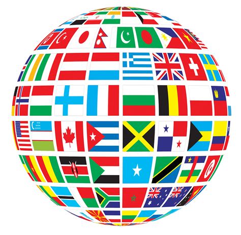Globe Of World Flags Transparent Png Stickpng