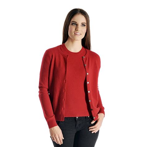 Pure Cashmere Cardigan Twin Set For Women