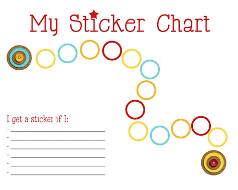 Sticker Charts Printable