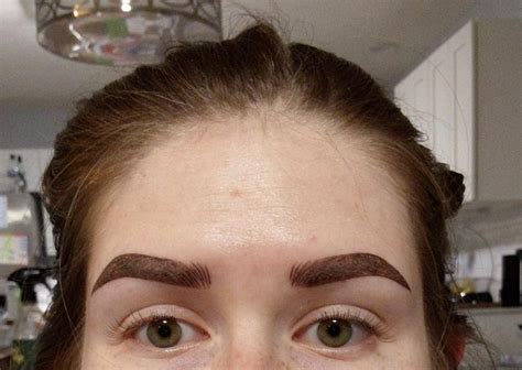 Got My Eyebrows Microbladed The Other Day Photo Taken 1 Day After The