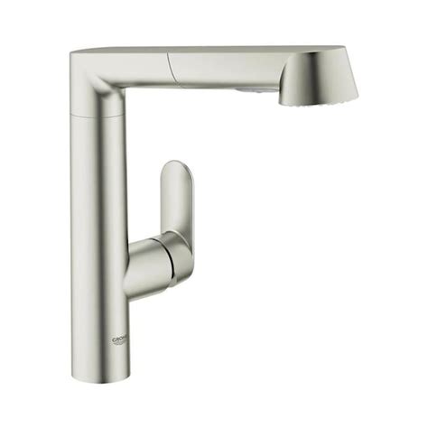 Hans grohe indoor furnishings installation instructions. GROHE K7 Supersteel 1-Handle Deck Mount Pull-Out Handle ...