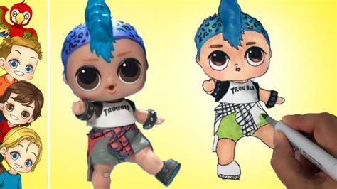 Lol boy punk boi coloring pages. LOL Dolls: Coloring LOL Punk Boi | New LOL Boy | LOL Doll ...
