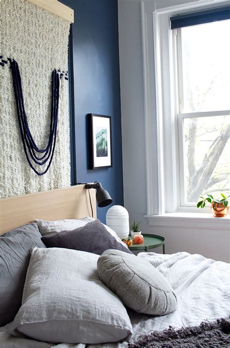 Moody blue bedrooms, what's not to love? Moody Blue Bedroom Makeover Idle Hands Awake