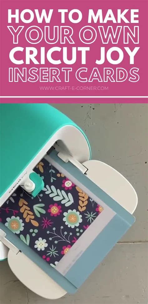 Sub out the imagery with your photos. Learn how to make your own insert cards with Cricut Joy ...