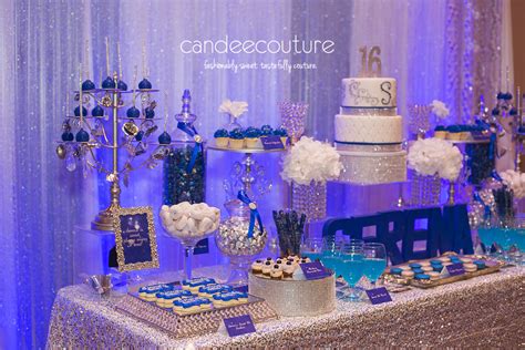 Sparkly Sweet 16 Dessert Table Candee Couture Plano Tx