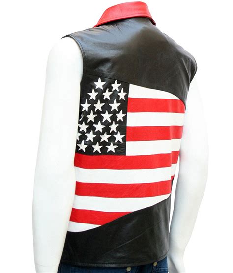 Check out our mens american flag selection for the very best in unique or custom, handmade pieces from our shops. American Flag Mens Slimfit Motorcycle Leather Vest - USA ...