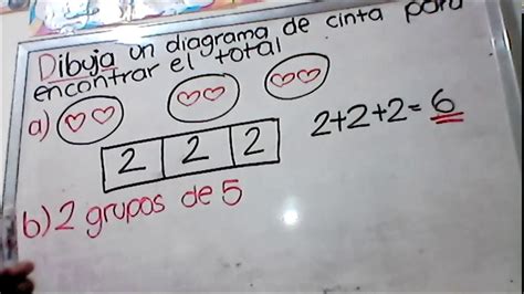 Matemáticasrepresentar Con Diagrama De Cinta Youtube