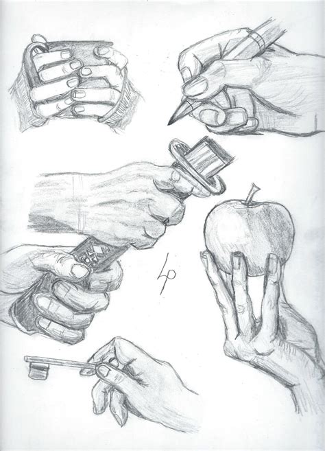 Drawing Hands Challenge Day 3 Holding Objects By Nico Wally On