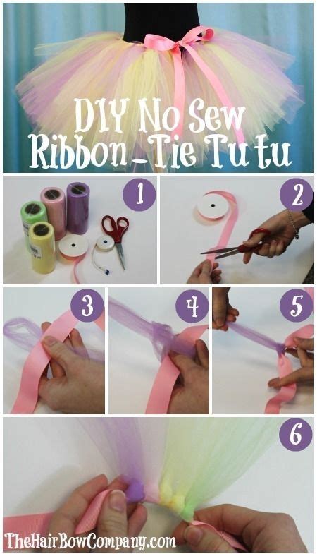 Diy No Sew Pastel Ribbon Tie Tutu Diy Tutu Diy Tutus Diy Baby Stuff