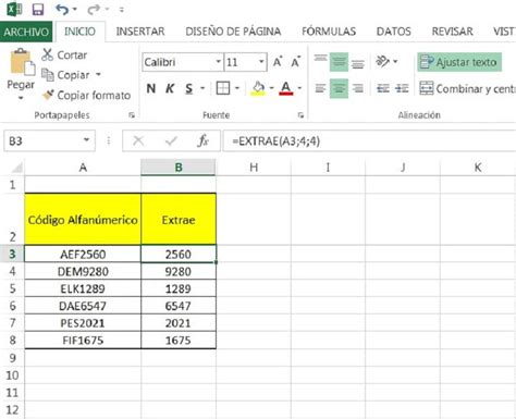 Cómo Se Extraen En Excel Números Y Datos De Una Celda Y Sus Variantes