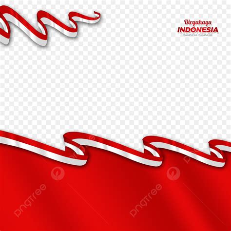 Gambar Bendera Indonesia Merah Putih Bingkai Perbatasan Twibbon