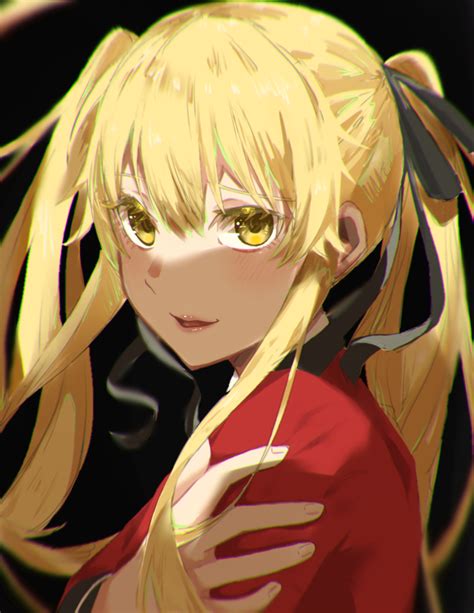 Fond D Cran Anime Filles Anime Kakegurui Saotome Meari Twintails Blond Solo Ouvrages D