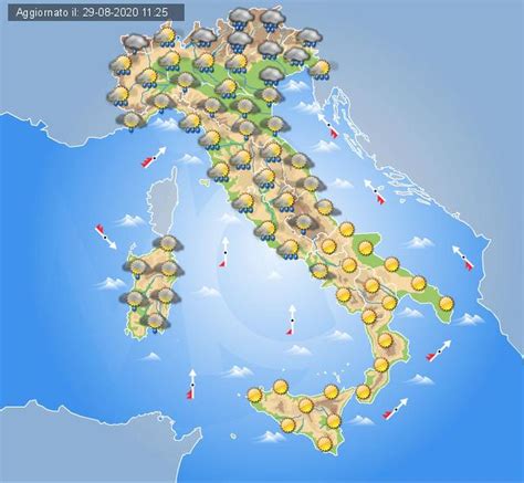 PREVISIONI meteo domani 30 agosto, domenica di MALTEMPO su ...