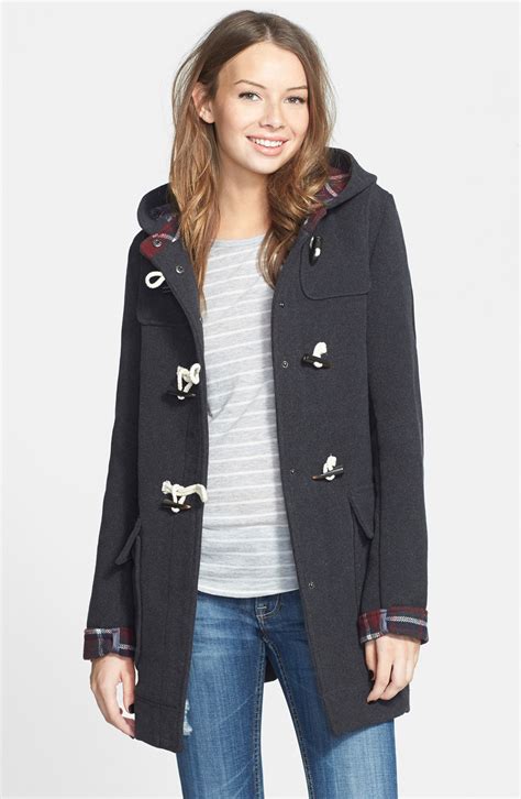 Thread And Supply Hooded Toggle Coat Juniors Nordstrom