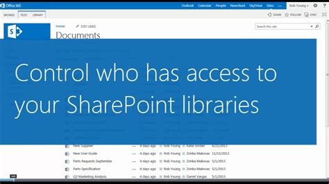 How To Limit Access In Sharepoint Libraries Youtube