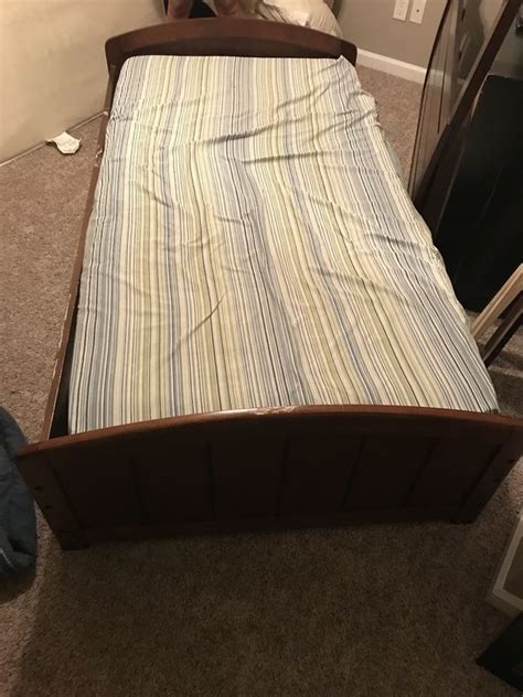 We also don't recommend putting your mattress directly on the floor. Twin bed frame with box spring and mattress for Sale in ...