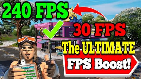 The Ultimate Fps Boost Guide To Double Your Fps In Fortnite Youtube