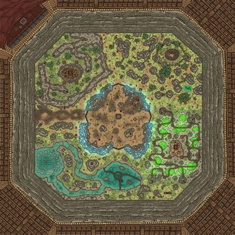 The Great Arena 115x115 Battlemap Oc My Most Elaborate Work So
