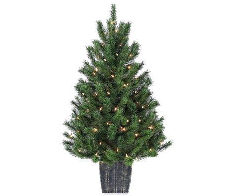 Winter Wonder Lane 4 Jolly Pre Lit Artificial Christmas Urn Tree With