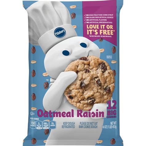 Pillsbury Ready To Bake Oatmeal Raisin Cookies 12 Ct 16 Oz Reviews 2020