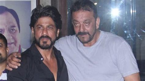 Shah Rukh Khan Visits Sanjay Dutt Night Before Fan Trailer Launch