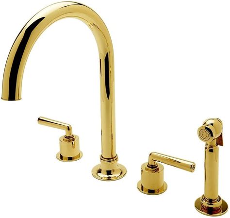 The biobidet kitchen faucet is a nice addition to our kitchen renovation. 8 Pics Unlacquered Brass Gooseneck Kitchen Faucet And ...