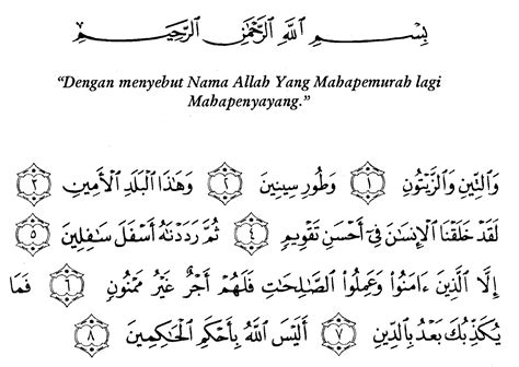 Dibawah ini adalah isi kandungan surat at tin per ayat mulai dari ayat 1 2 3 4 5 6 7 dan 8. Kandungan Surat At-Tin: KANDUNGAN SURAT AT-TIN