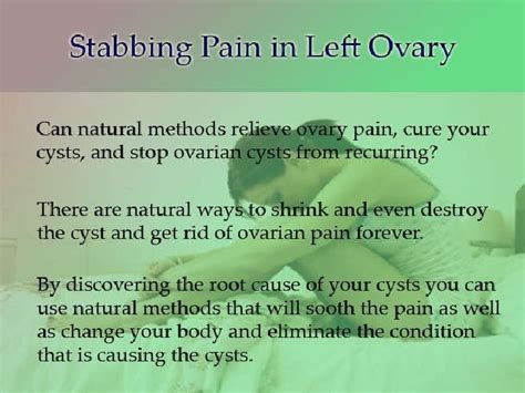 Stabbing Pain In Left Ovary