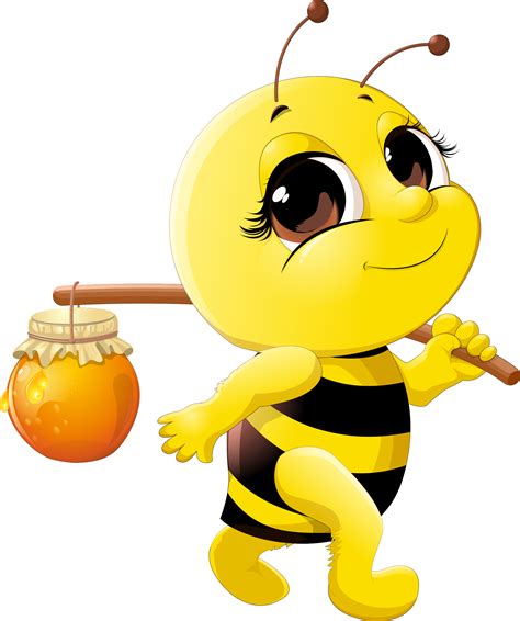 Honey Bee Cartoon Clip Art Cute Bee Png Download 2022