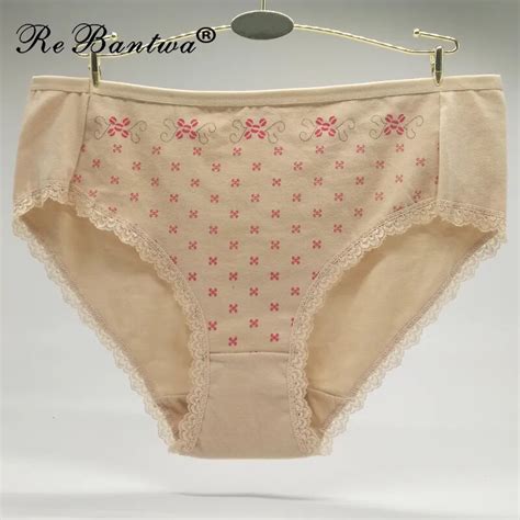rebantwa 3pcs lot mother s cotton underwears women plus size 2xl 3xl 4xl hight waist panties