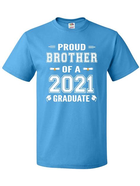 Inktastic Class Of 2021 Proud Brother Of A Graduate T Shirt