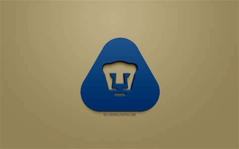 Download Wallpapers Unam Pumas Club Universidad Nacional Blue 3d Logo