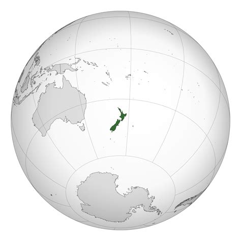 New Zealand World Map