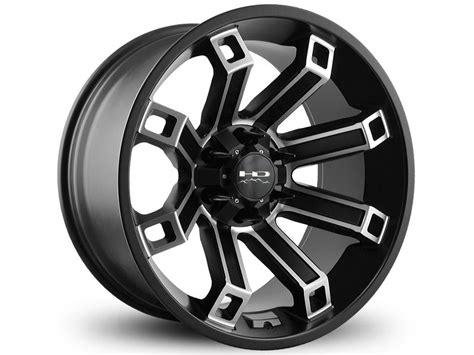 Hd Off Road Machined Matte Black Hollow Point Wheels Realtruck