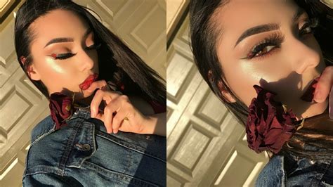 latina inpired makeup 🌹 youtube