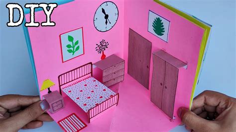 How To Make Paper Doll House Diy Pop Up Doll House Diy Book House