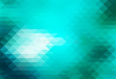 Turquoise Green Rows Of Triangles Background Stock Vector