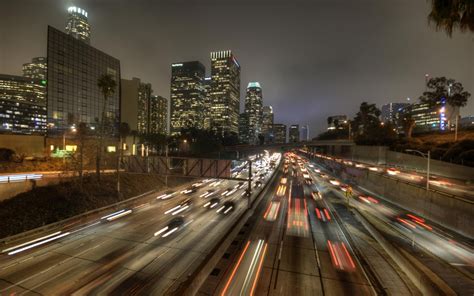 Cars fog mist traffic roads cities atmospheric car lights desktop images. Los Angeles traffic, road, cars, USA - HD wallpaper ...