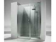 Niche Rectangular Custom Tempered Glass Shower Cabin LINEA L By VISMARAVETRO