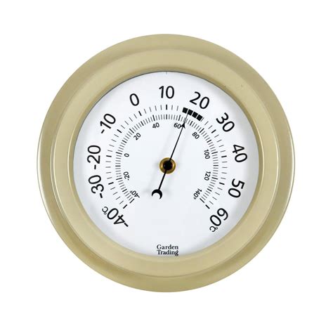 Find outdoor thermometers at wayfair. Cream Indoor Outdoor Wall Thermometer - Interior Flair